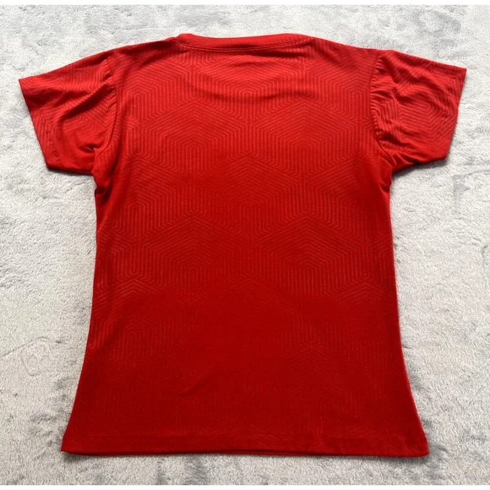 Under Armour Shirt Youth 2XL Boys XXL Red Short Sleeve HeatGear Athletic Workout